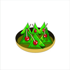 Indian or Pakistani pan masala vector illustration