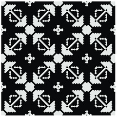 Design seamless monochrome geometric pattern. Abstract background. Vector art.Perfect for site backdrop, wrapping paper, wallpaper, textile and surface design. 