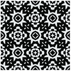 Design seamless monochrome geometric pattern. Abstract background. Vector art.Perfect for site backdrop, wrapping paper, wallpaper, textile and surface design. 