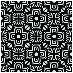Design seamless monochrome geometric pattern. Abstract background. Vector art.Perfect for site backdrop, wrapping paper, wallpaper, textile and surface design. 