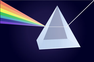 Fototapeta premium Science prism model