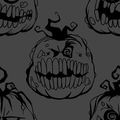 Halloween celebration seamless pattern