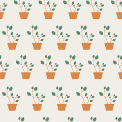 vase seamless pattern. Suitable for clothing, fabric, textile, wrapping, wallpaper