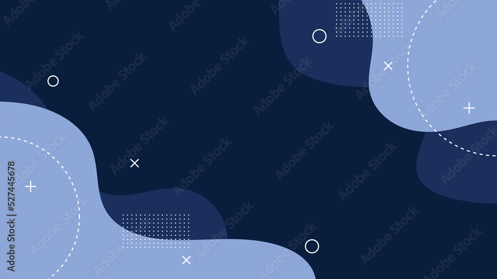 Wall mural modern abstract background with retro memphis and soft pastel color