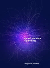 Complex Neural Network graphic visualization.