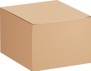 Cardboard box packing isolated icon