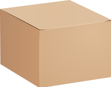 Cardboard box packing isolated icon