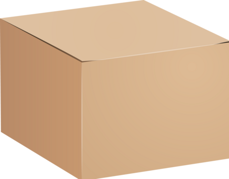 Cardboard box packing isolated icon