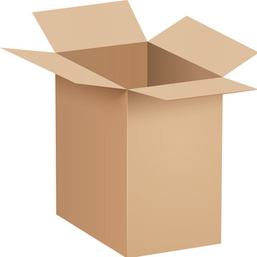 Cardboard box packing isolated icon