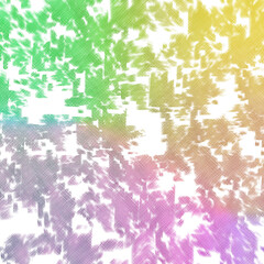 Isolated transparent abstract glitch art shape element.