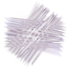 Isolated transparent abstract glitch art shape element.