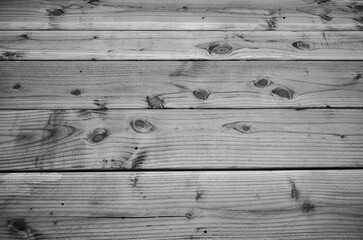 Black and White Cover Design of Simple Pine Boards.