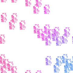 Isolated transparent abstract glitch art texture element.