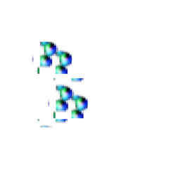 Fototapeta premium Isolated transparent abstract glitch art texture element.