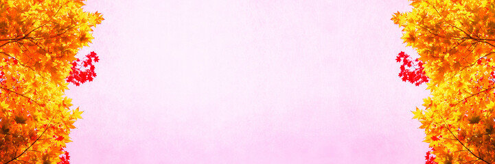 紅葉のメッセージカード