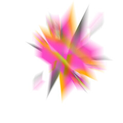 Isolated transparent abstract starburst element.