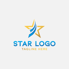 Fototapeta na wymiar Star logo design template. star vector icon. Star logo designs stock template. star elegant vector icon