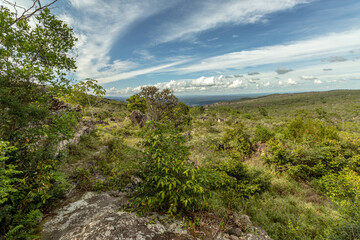 Fototapeta na wymiar natural landscape of the city of Igatu, Chapada Diamantina, State of Bahia, Brazil