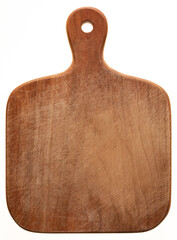  Old wooden cutting board. Chopping board isolated on white background.