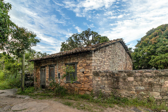 historic building in the city of Igatu, Chapada Diamantina, State of Bahia, Brazil