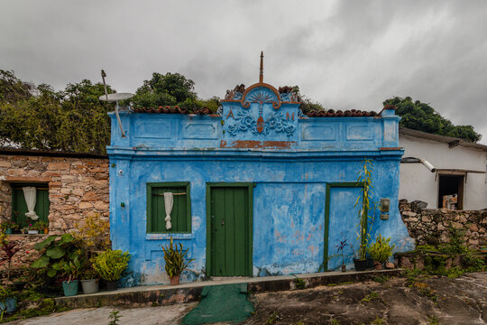 historic building in the city of Igatu, Chapada Diamantina, State of Bahia, Brazil