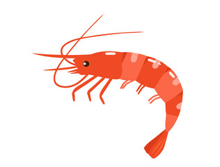 海老をイメージしたイラスト