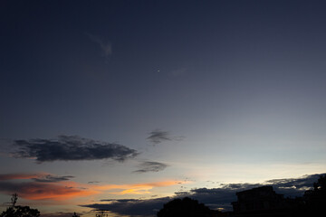 sunset in the mountains