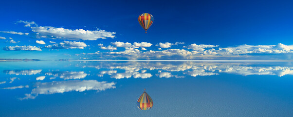 Fototapeta A Superb View Of Uyuni Salt Lake obraz