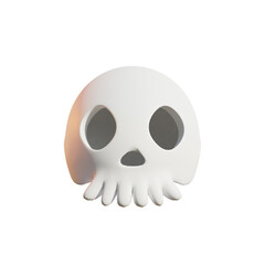 Skull halloween 3d element spooky