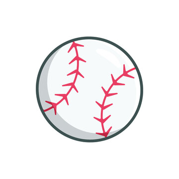 cartoon baseball. baseball ball illustration vector design
