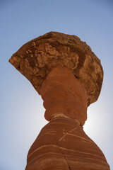 Toadstool rock formations in Arizona
