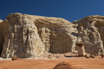 Toadstool rock formations in Arizona
