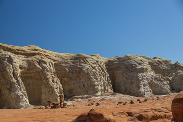 Toadstool rock formations in Arizona
