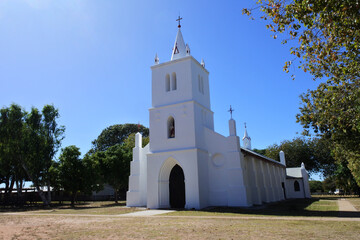 Beagle Bay's mother of pearl church Western Australia