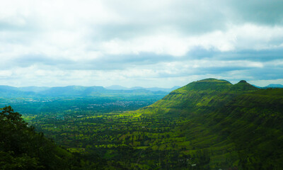 Naklejka premium Hill Tracks in Mahabaleshwar - A Hill Station in Maharashtra, India