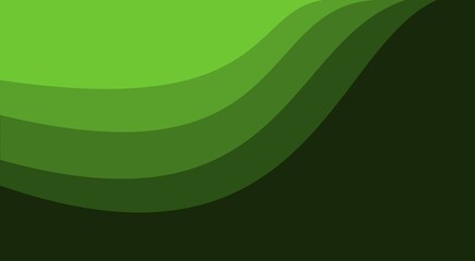 Green vector background with bubble shapes. Colorful abstract illustration with gradient lines. Brand-new design for your ads, poster, banner, abstract green background.