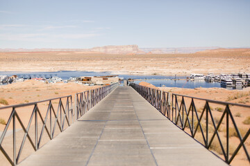 boardwalk on the Landscape of Lake Powell