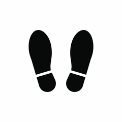 Shoeprint Icon. UI Symbol - Vector.    