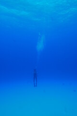 Scuba diving on the reefs of Majuro,Marshall islands.