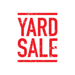 Vector Yard Sale Grunge Label - obrazy, fototapety, plakaty