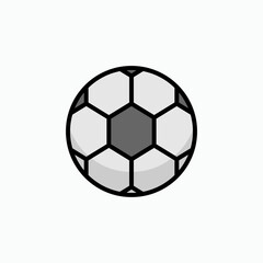 Obraz premium Soccer Ball Icon. Football Element Vector, Sign and Symbol for Design, Presentation, Website or Apps Elements.