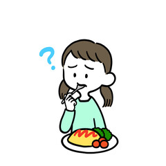 味がわからなくなってしまった女の子