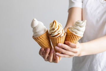 ソフトクリーム　ice cream