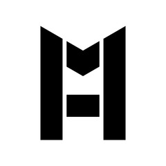 Letter m and a modern logo design template