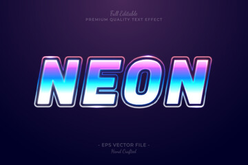 Neon Gradient Editable 3D Text Style Effect Premium