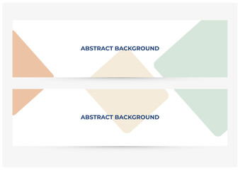 Fototapeta premium set of abstract simple banners