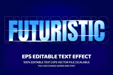 Obraz premium Futuristic Editable text effect