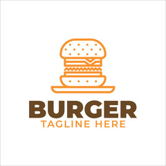 Modern Burger Logo For Your Business 