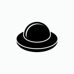 UFO Icon. Unidentified Flying Object Symbol - Vector.     