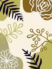 Boho minimal digital paper background